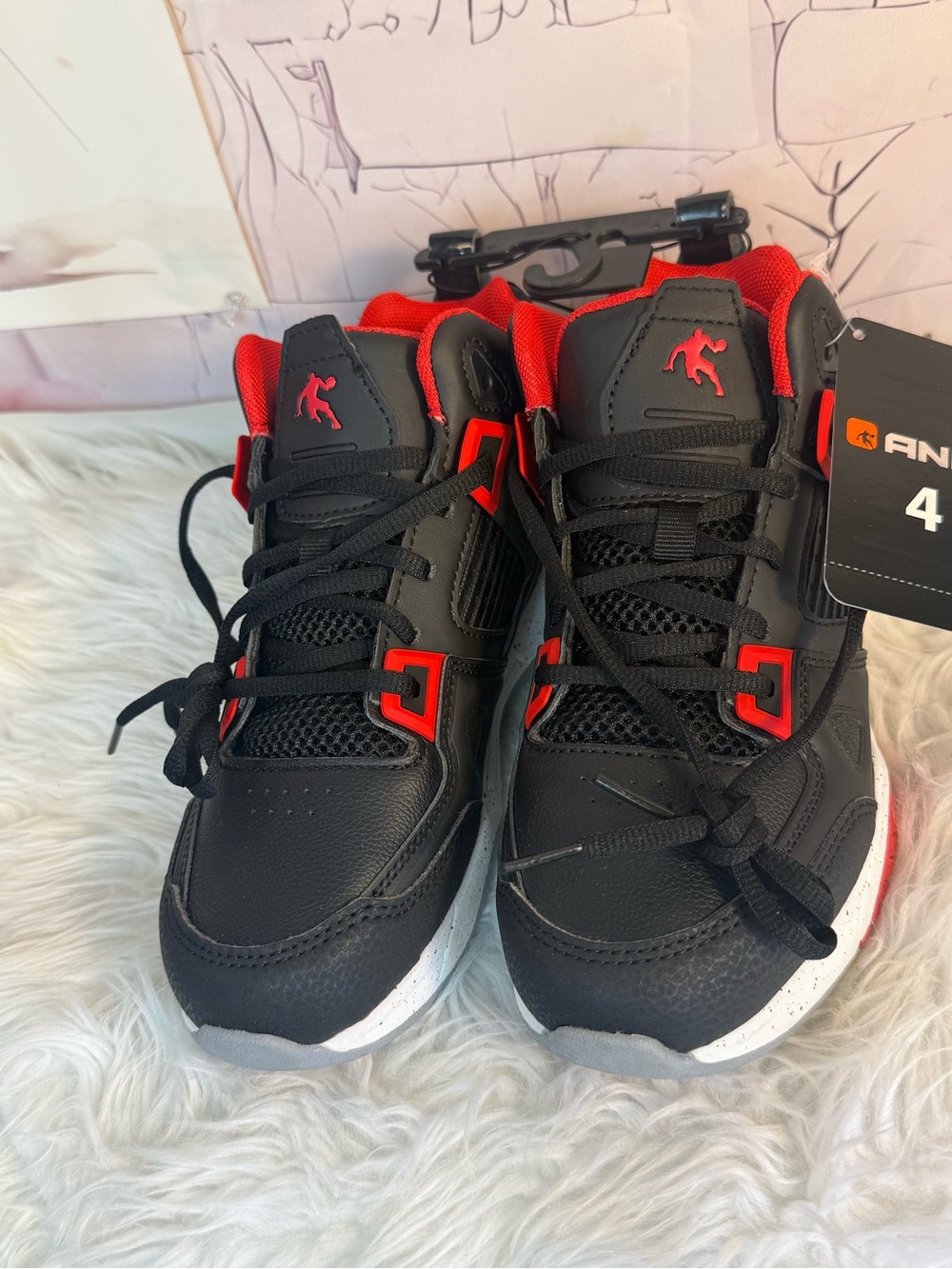 U.S. Polo Assn. Men’s Black Red Athletic Sneakers New With Tags